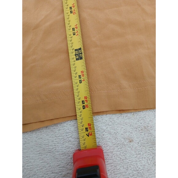 VINTAGE Anna and Frank Yellow 100% Silk Blouse Size XL Retro Office Cute Top - Picture 8 of 12